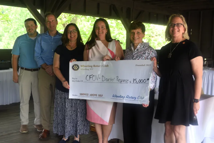 Wheeling Rotary Donates $15K To Ohio County Flood Relief